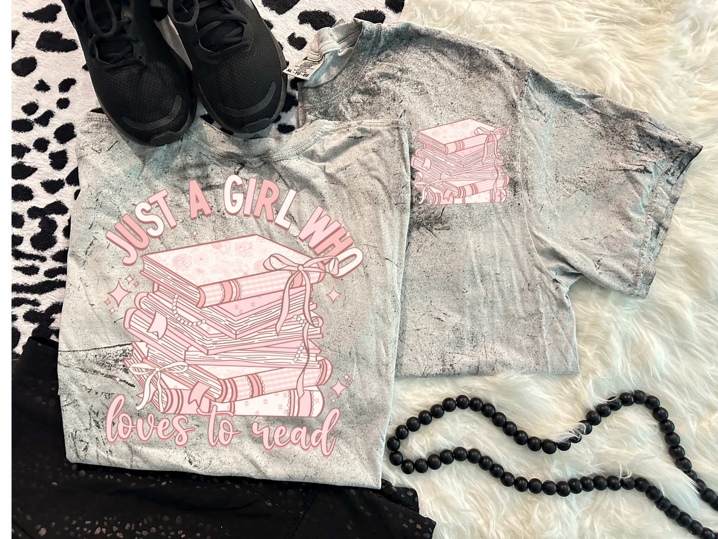 Just a Girl Who Loves to Read - Adult Tee