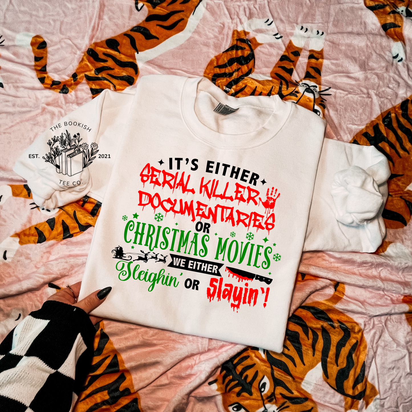 Sleighin or Slayin - Adult Tee