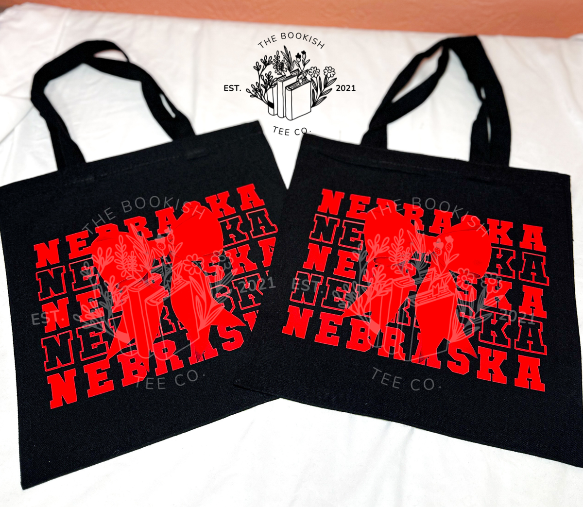 Nebraska Bow - Tote Bag (RTS)
