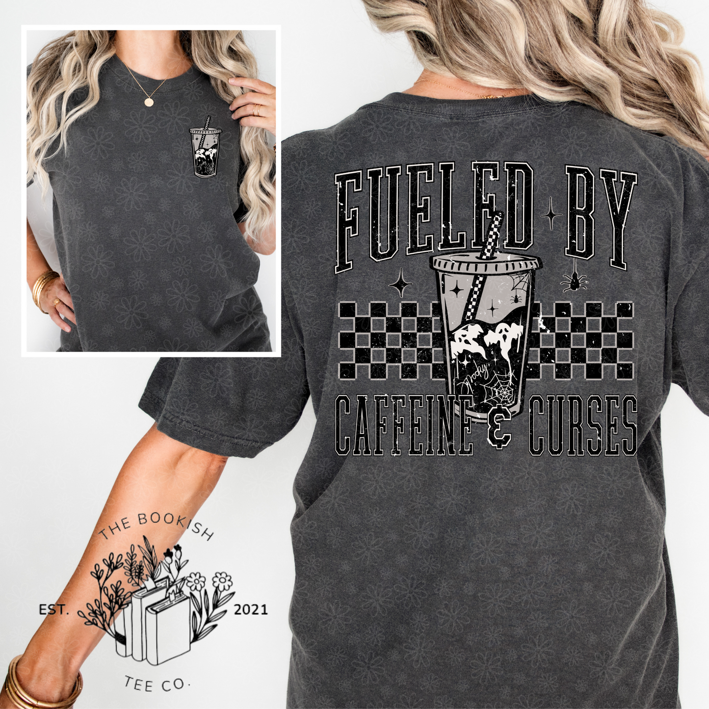 Fueled By Caffeine & Curses - Adult Tee