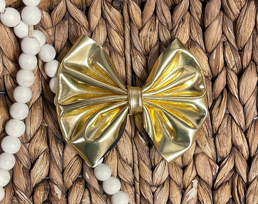 Gold Metallic 5” Bow