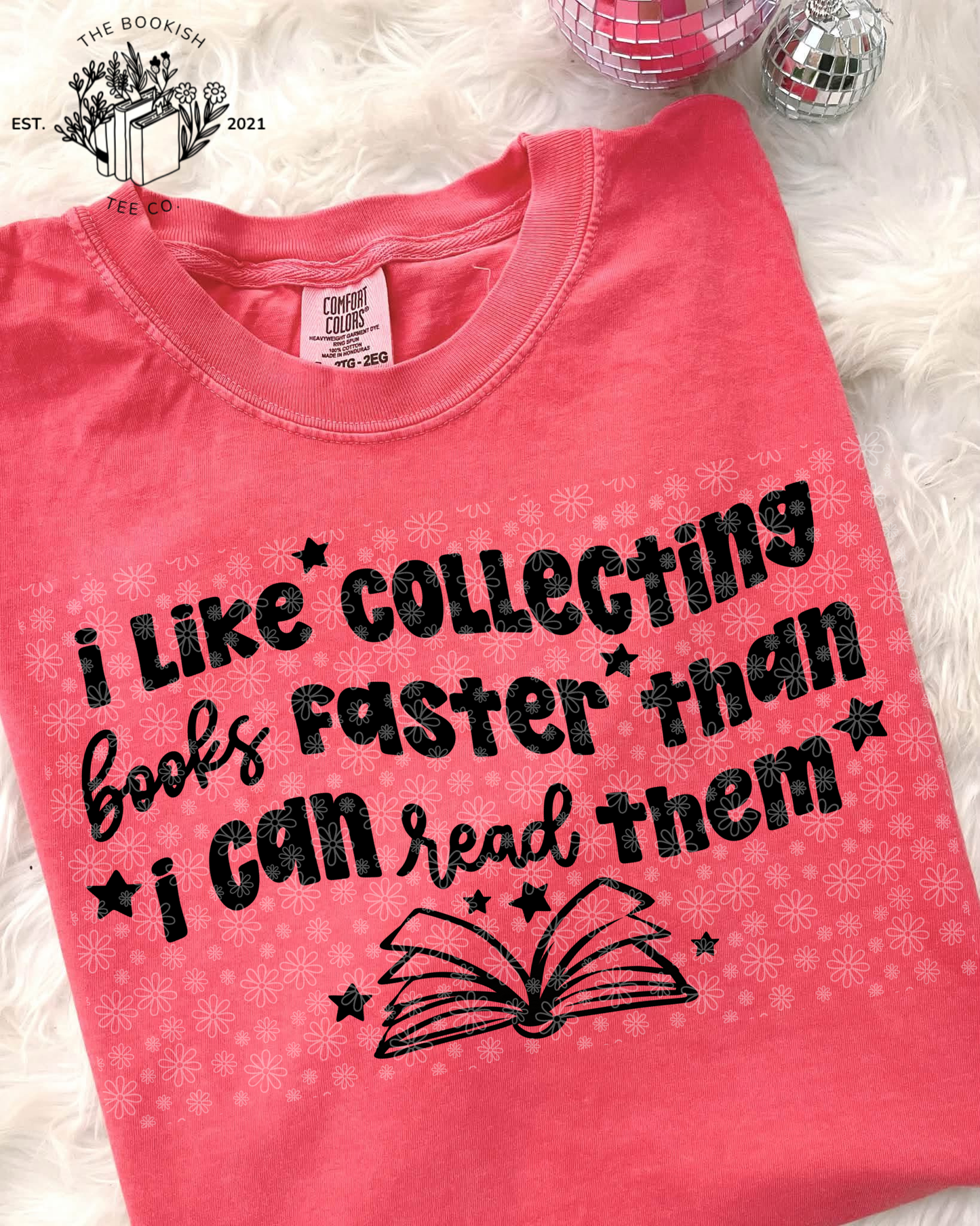 Collecting Faster than Reading (Black Text) - Adult Tee
