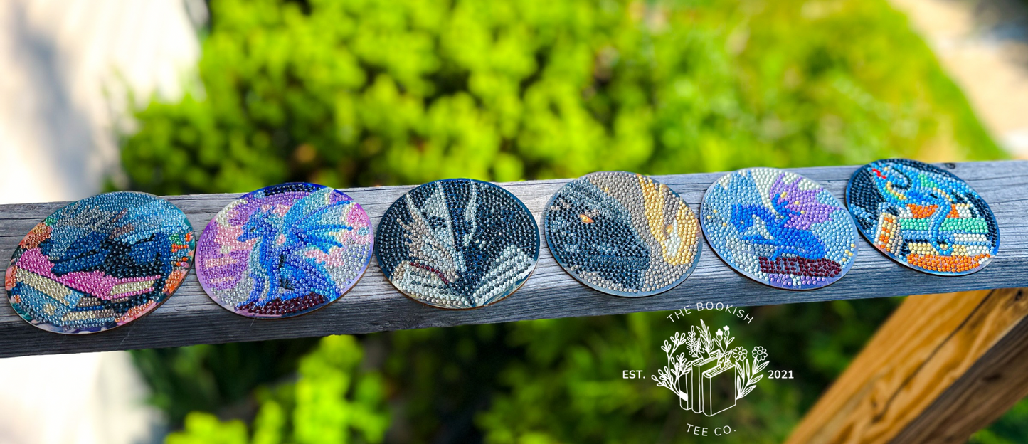Dragon Diamond Art Coaster Set (RTS)
