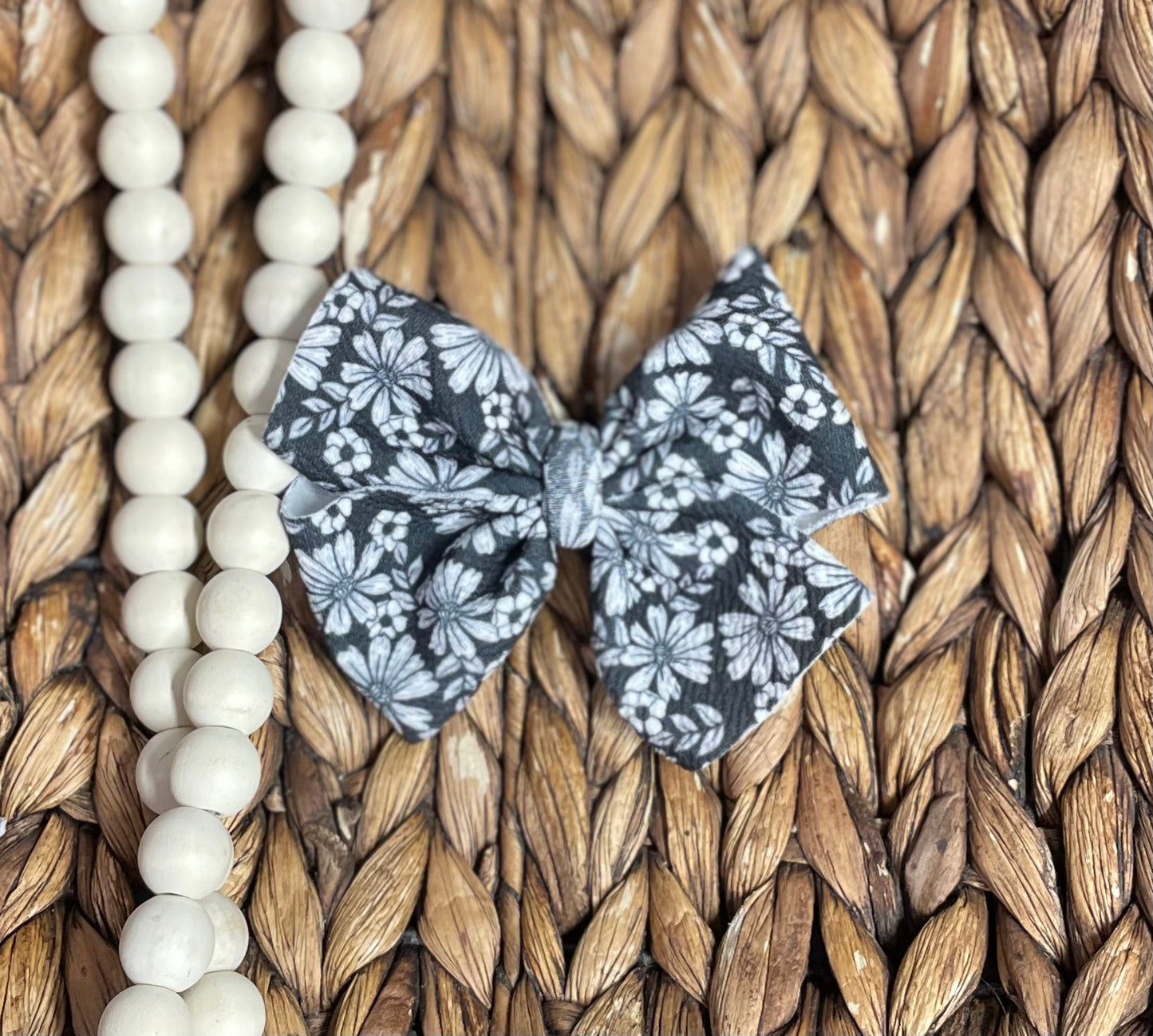 Classic B&W Floral - Pinwheel