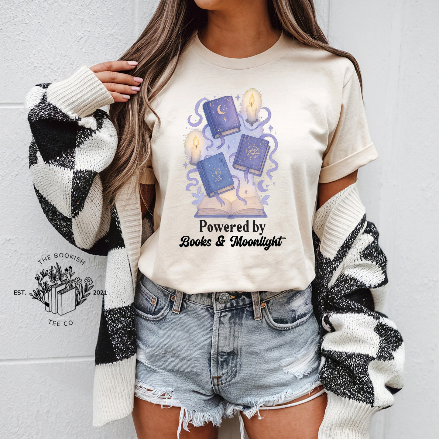 Books & Moonlight - Adult Tee