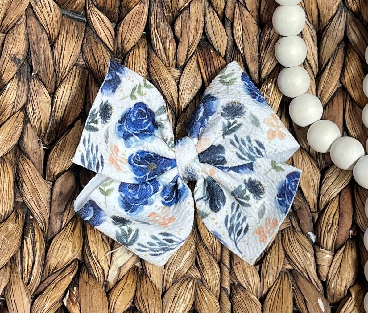 Blue Floral - Pinwheel