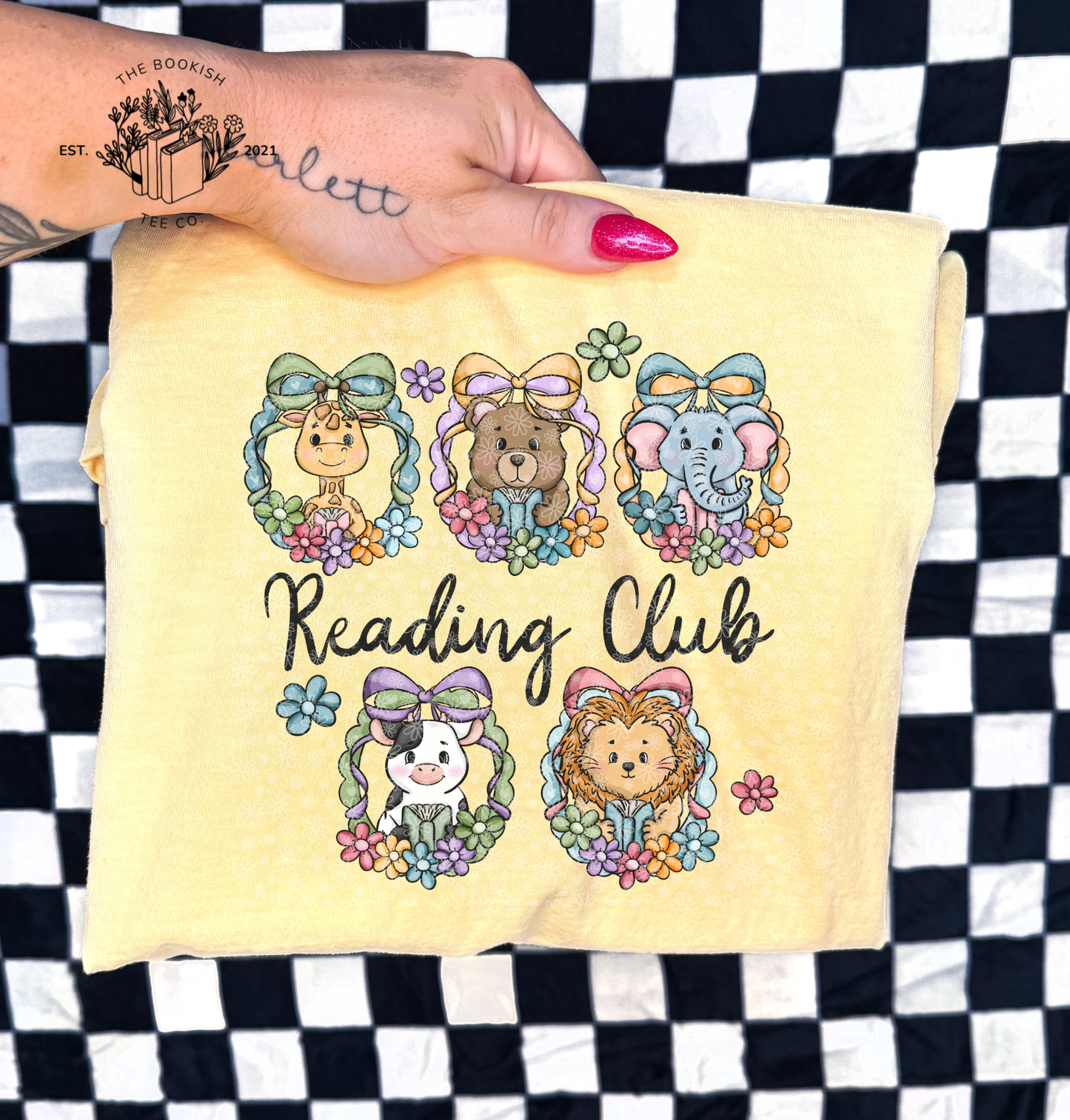 Reading Animals - Adult Tee