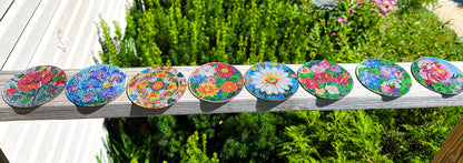 Floral 1 Diamond Art Coaster Set (RTS)