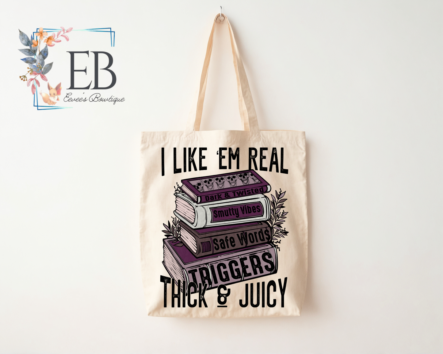 Bookish Canvas Tote Bag