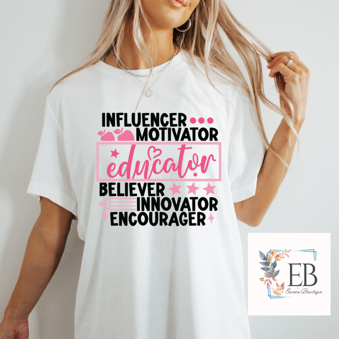 Influencer… Motivator.. Educator - Adult Tee