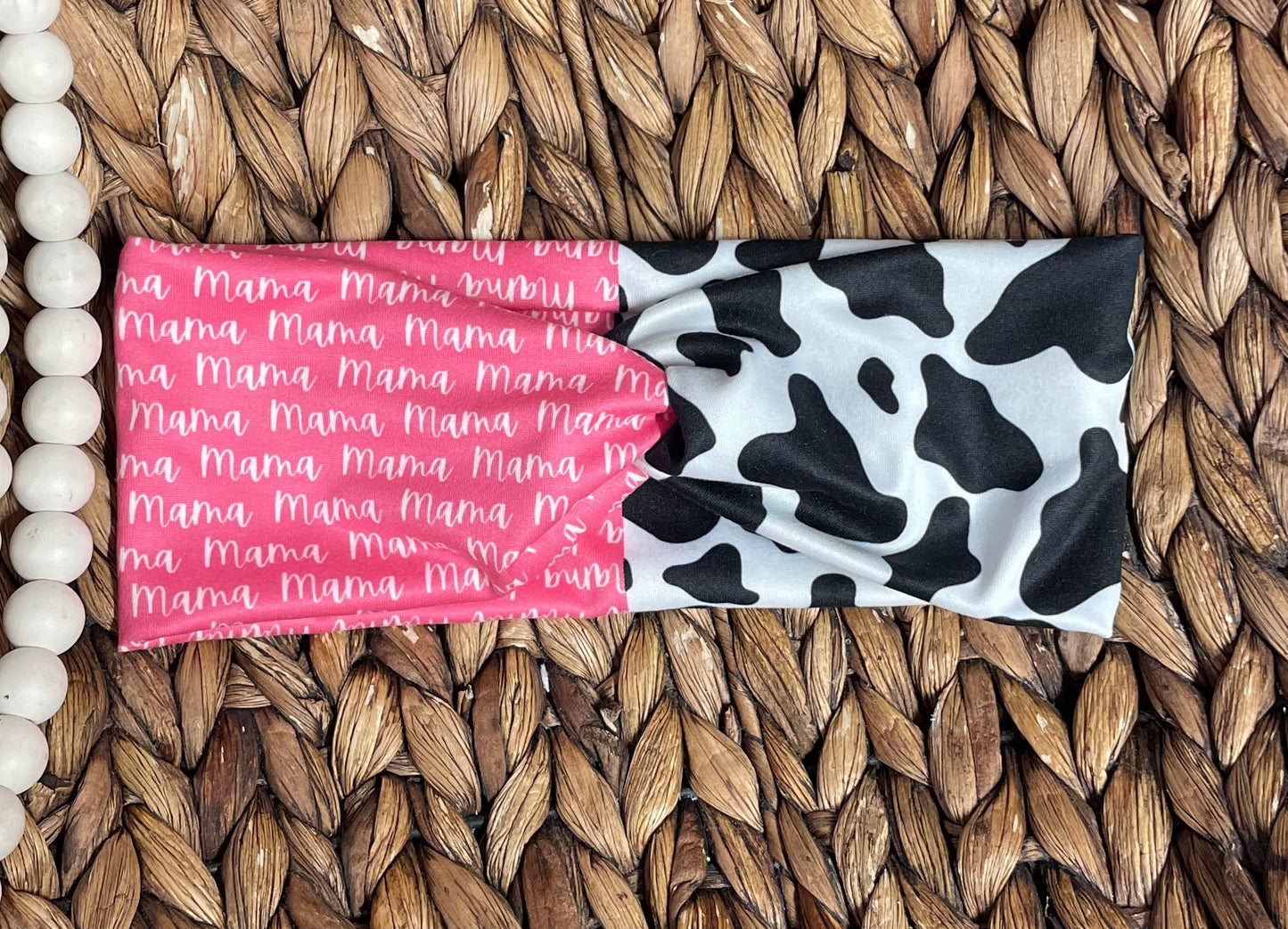 Mama Cow - ADULT Twist Headband (RTS)