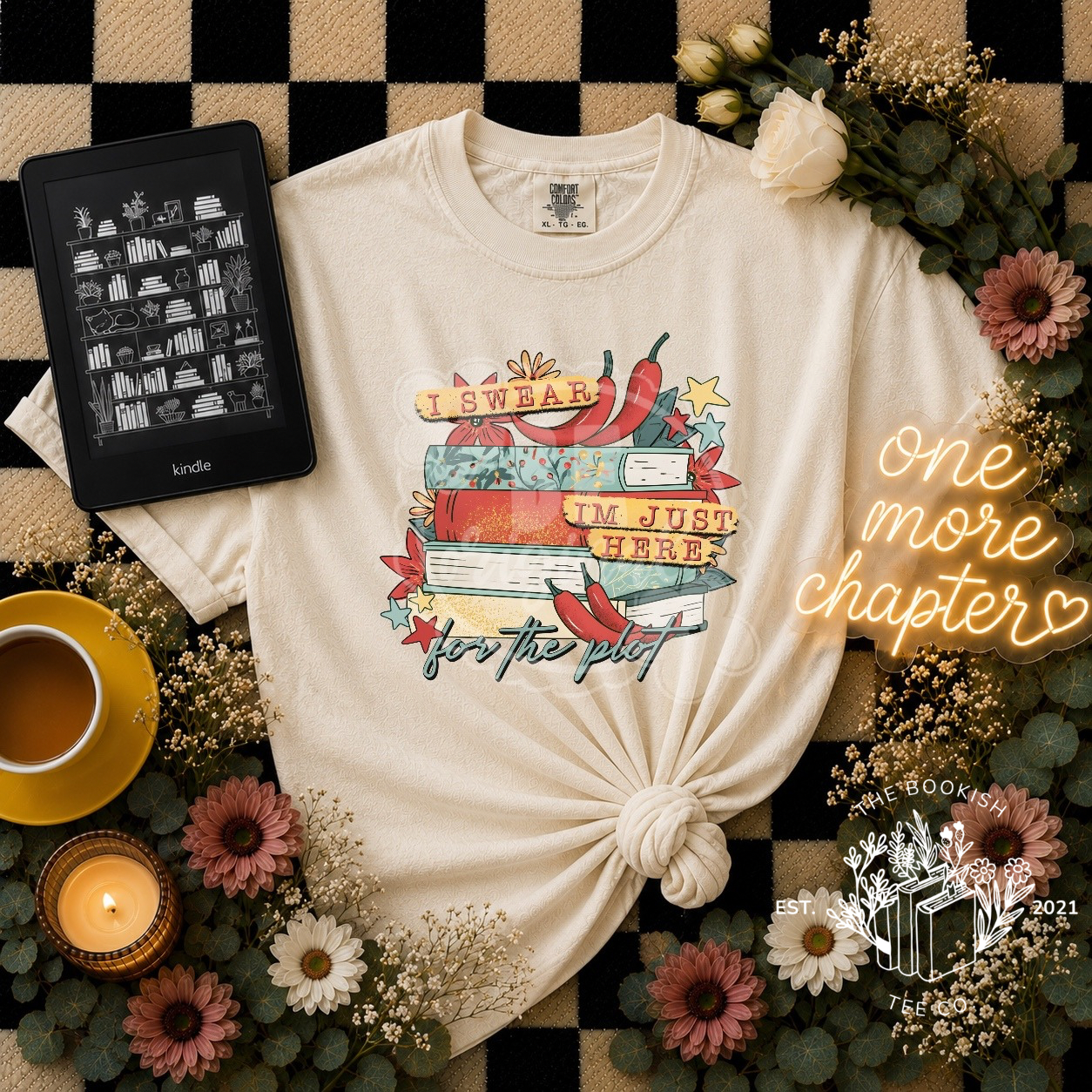 Just Here for the Plot - Adult Tee