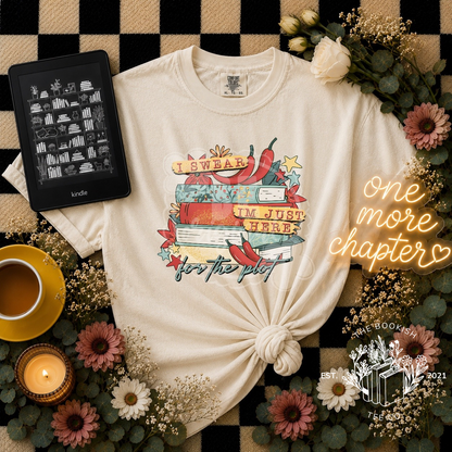 Just Here for the Plot - Adult Tee
