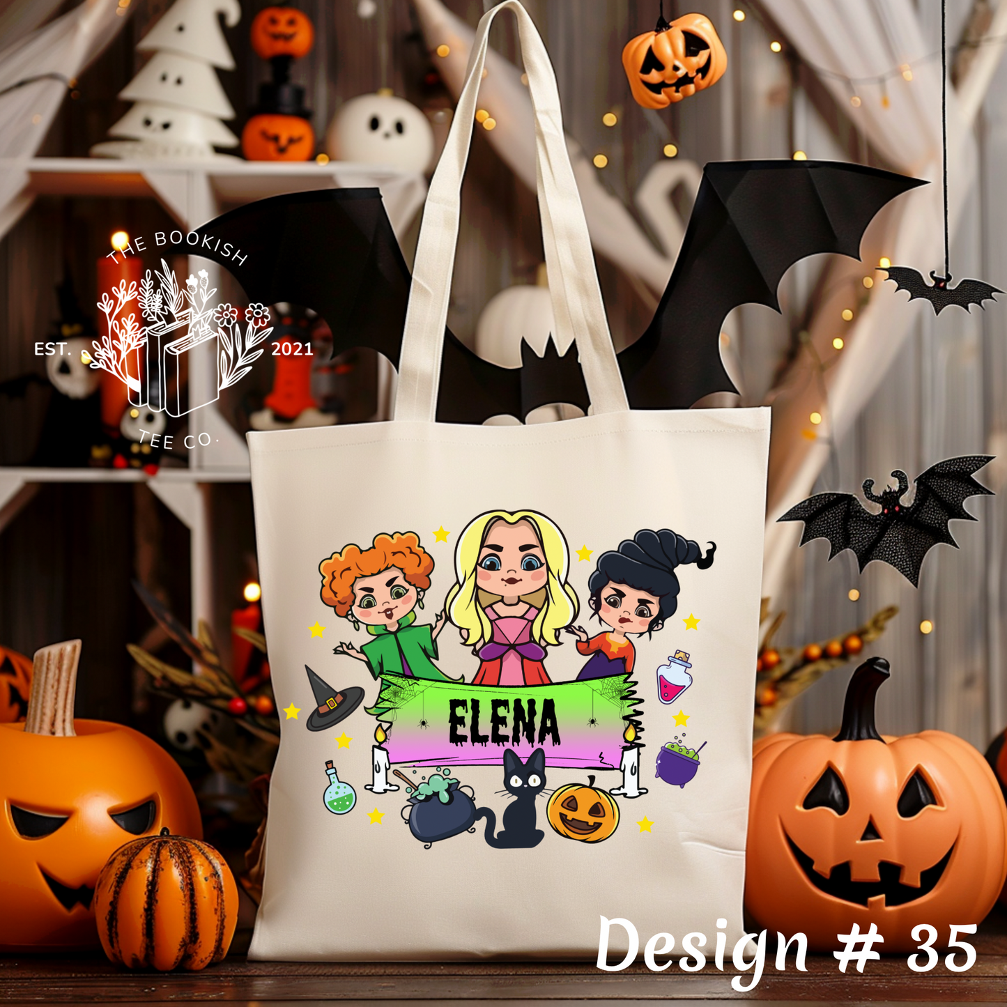 Halloween Name Bags