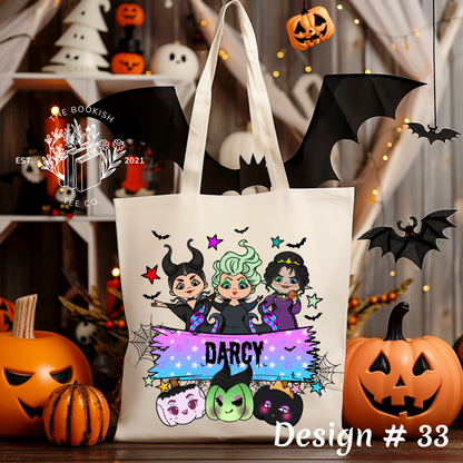 Halloween Name Bags