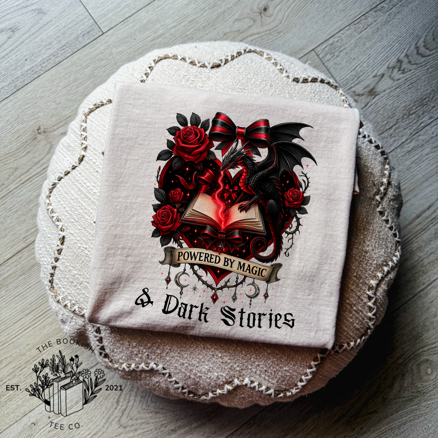 Powered By Magic & Dark Stories - Adult Tee