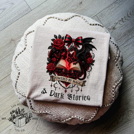 Powered By Magic & Dark Stories - Adult Tee