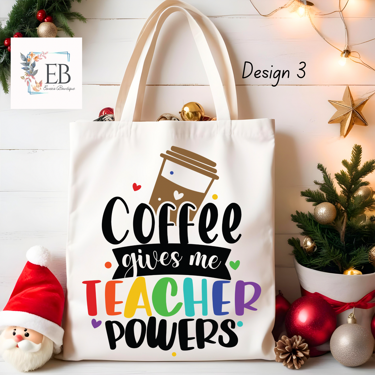 Teacher Canvas Tote Bag (15 Options!)