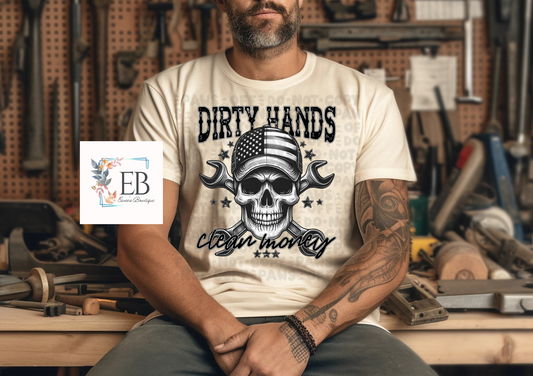 Dirty Hands Clean Money - Adult Tee