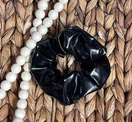 Black Metallic - Scrunchie (RTS)