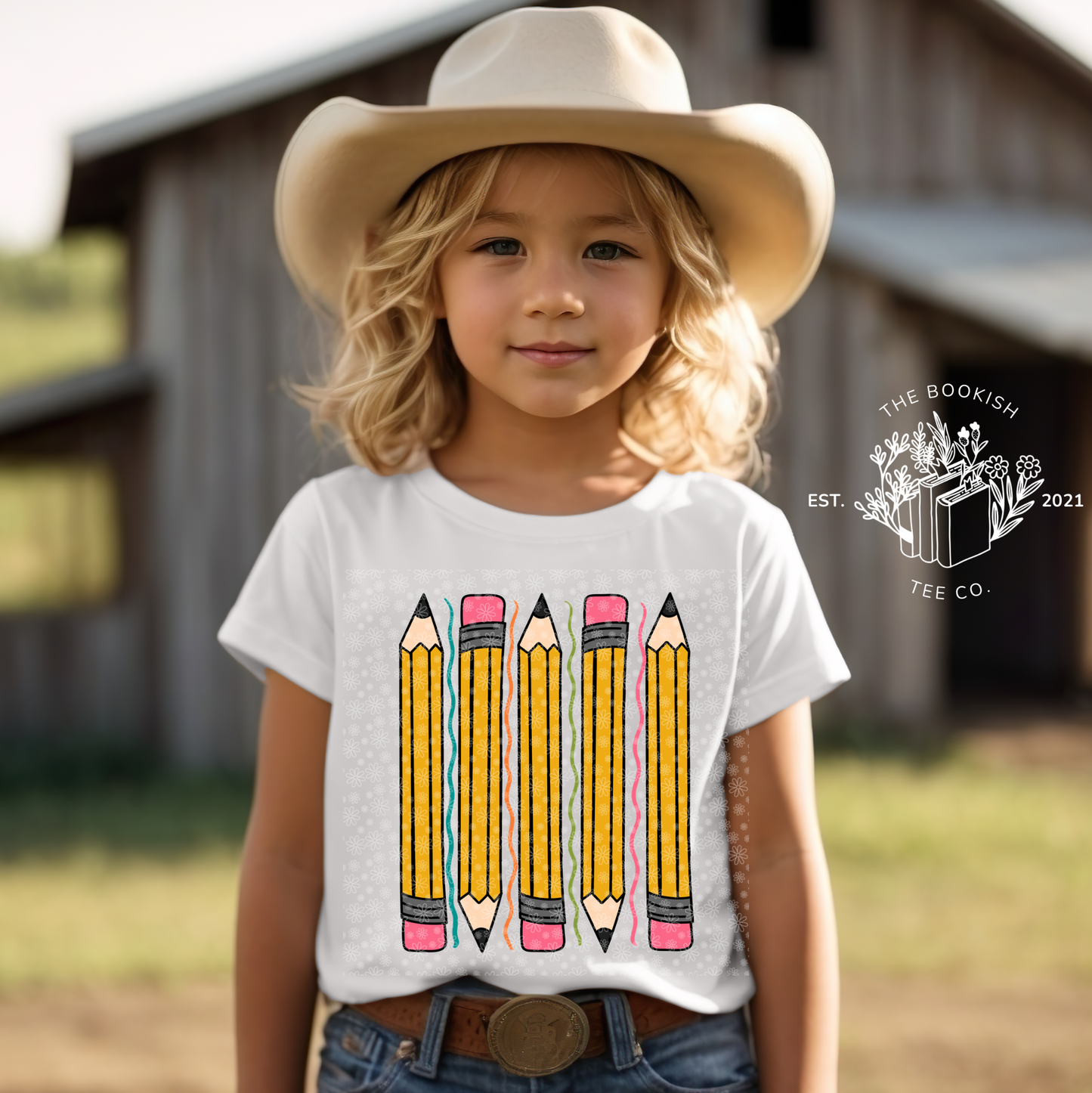 Wavy Pencils - Youth Tee