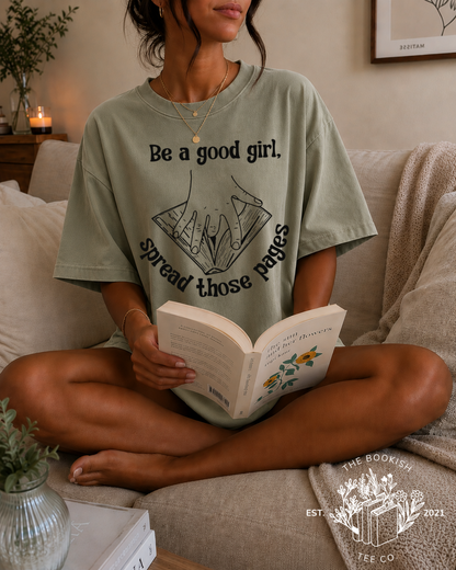 Spread Those Pages (Black) - Adult Tee