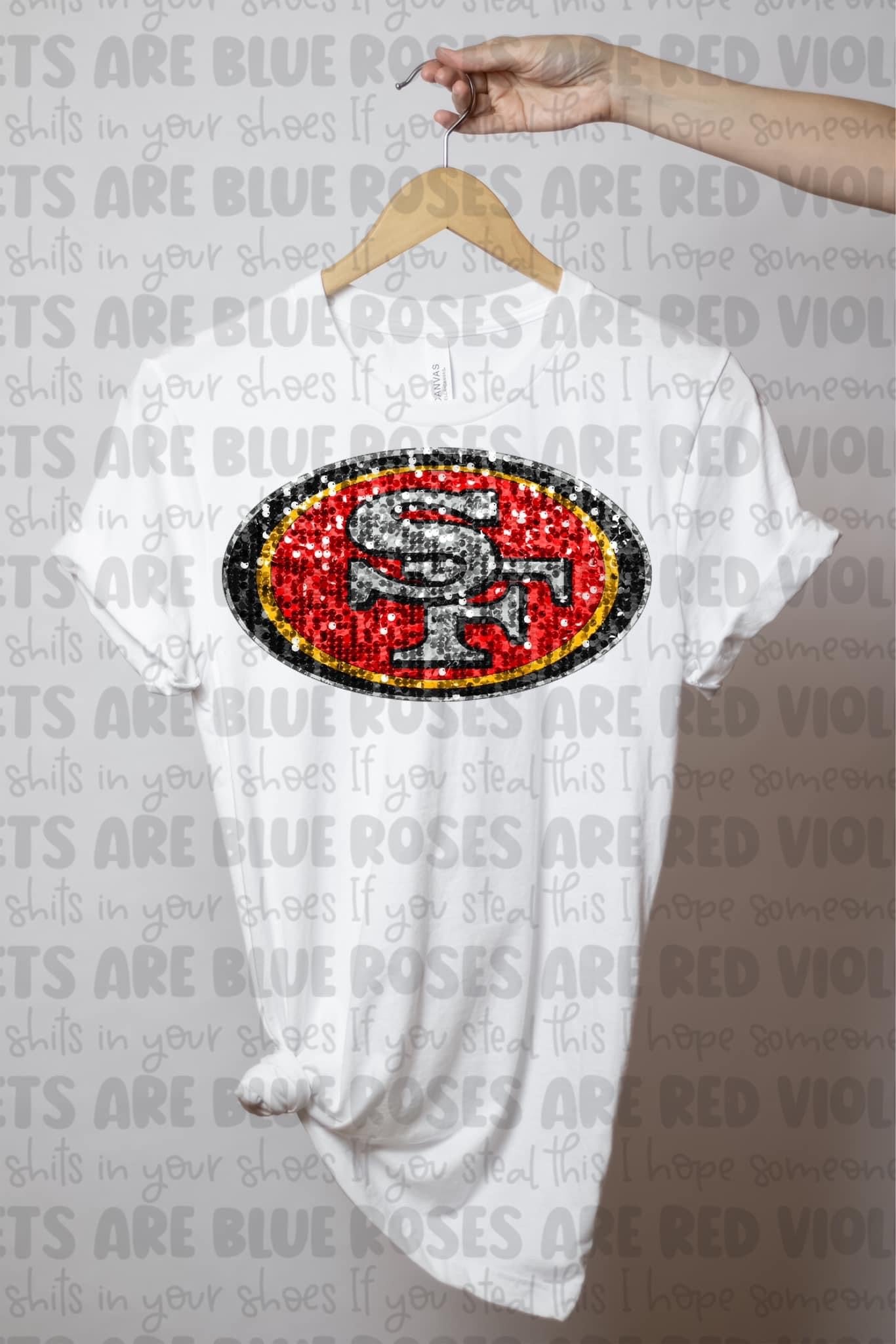 Sequin Football Teams (ALL TEAMS ARE IN THIS LISTING) - Adult Tee