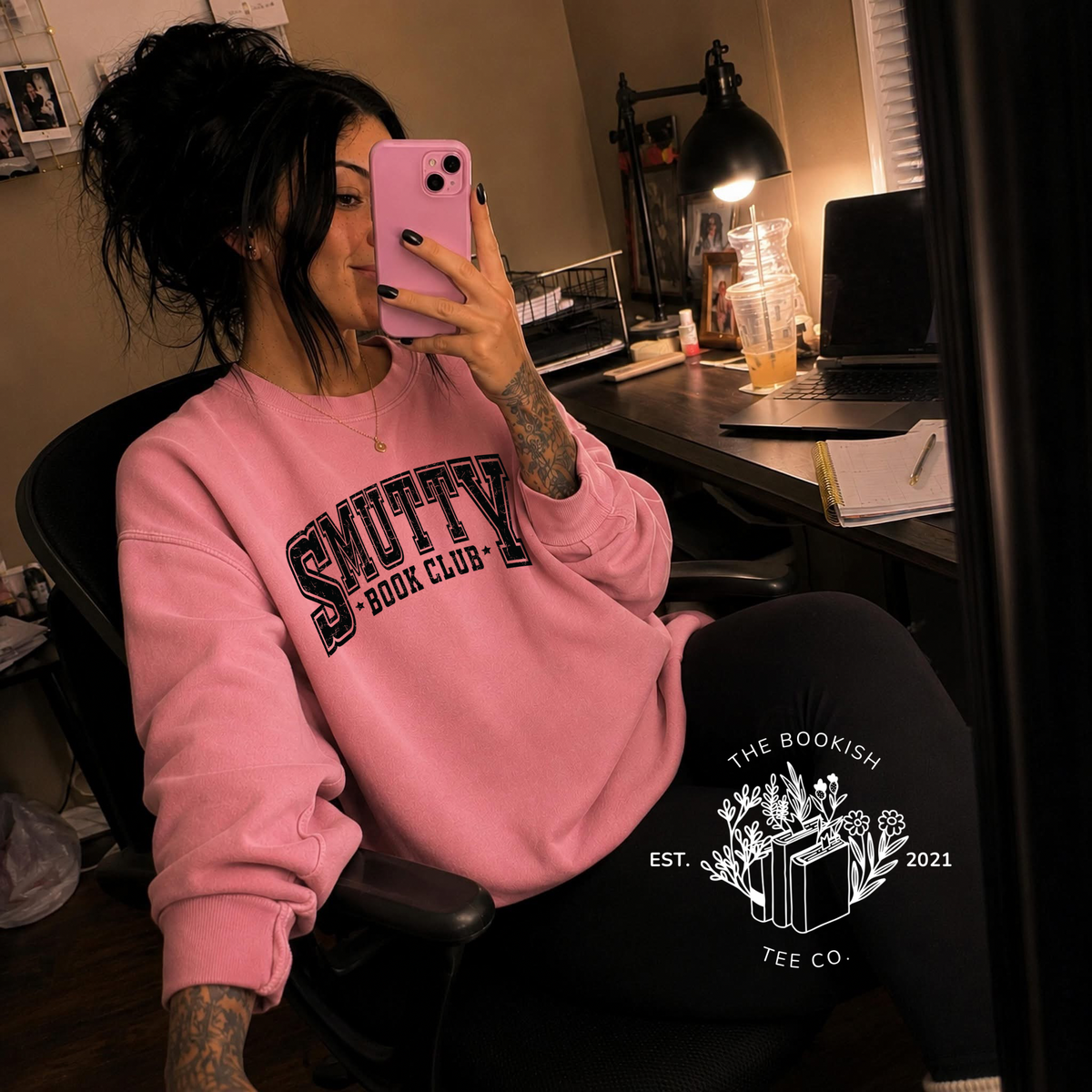 Smutty Book Club (Black) - Adult Tee
