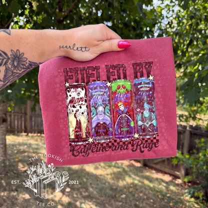 Fueled By Caffeine & Rage - Adult Tee