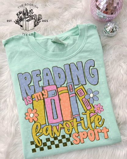 Reading is my Favorite Sport - Adult Tee