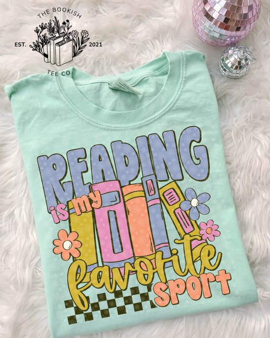 Reading is my Favorite Sport - Adult Tee