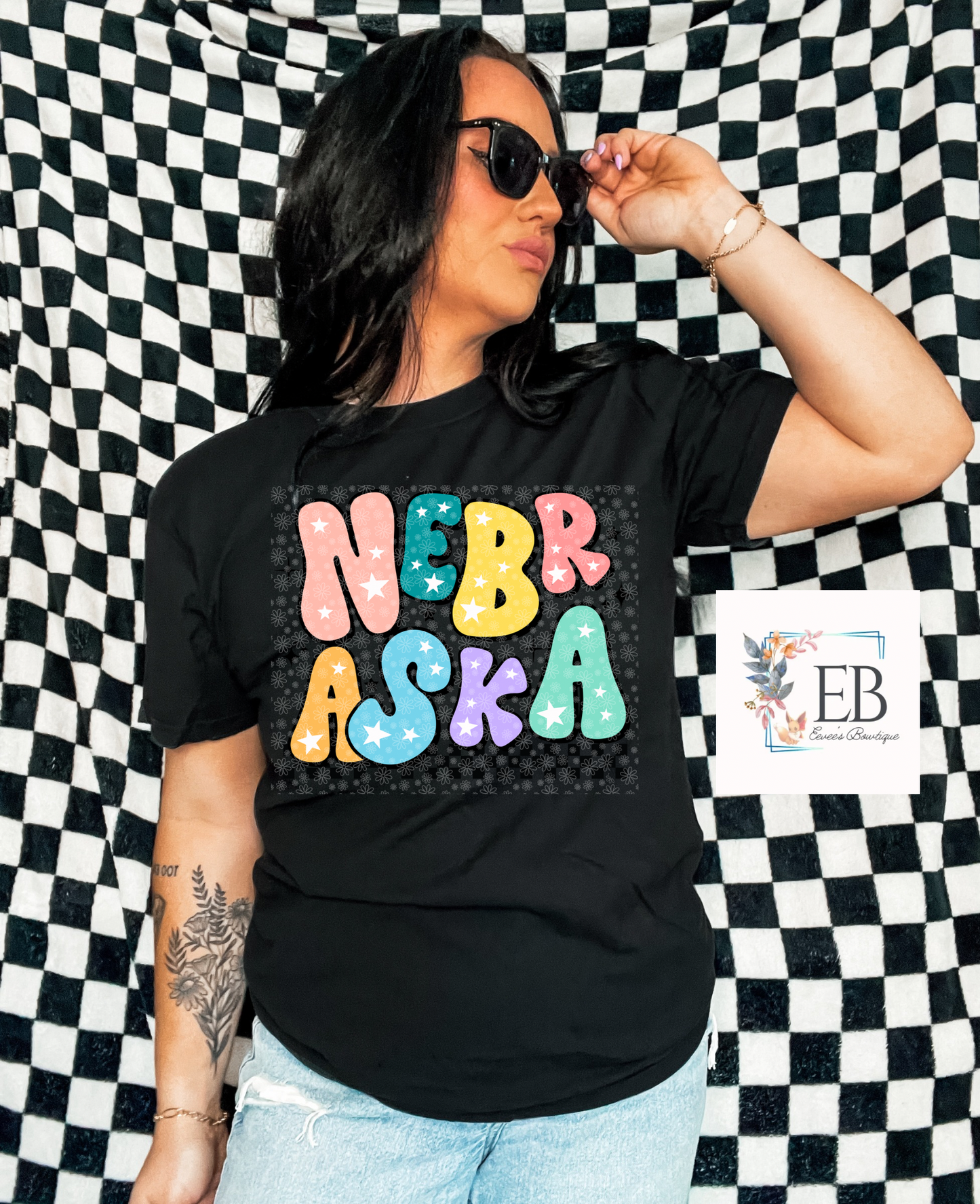 Colorful Nebraska - Adult Tee