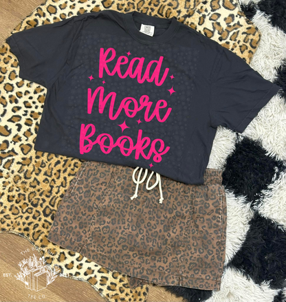 Read More Books (Pink) - Adult Tee