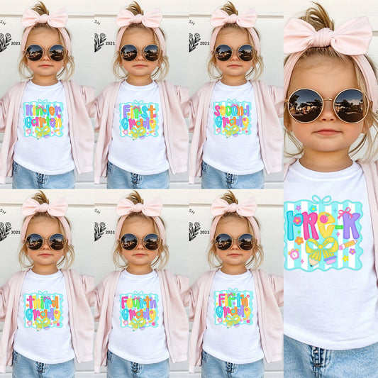 Blue Bow Grades - Youth Tee