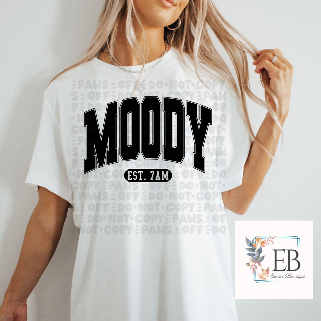 Moody EST 7AM - Adult Tee