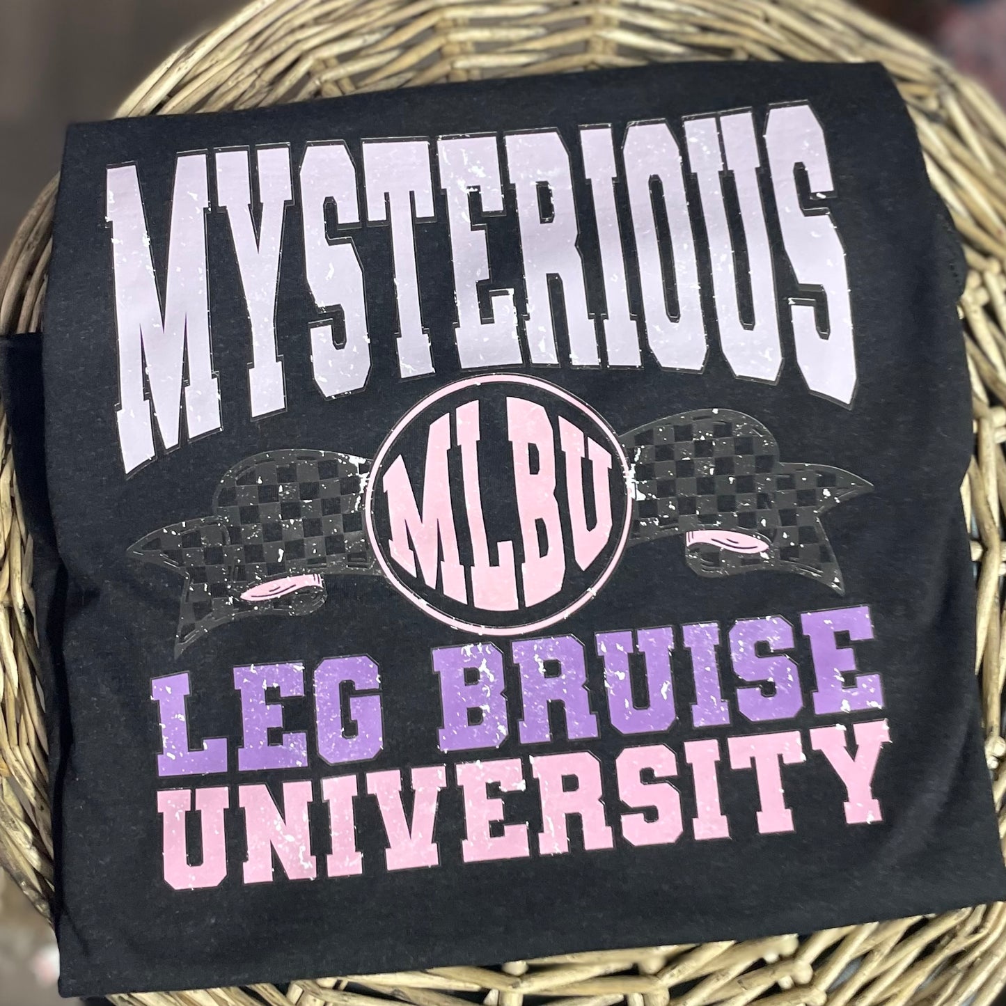 Mysterious Leg Bruise University- Adult Tee