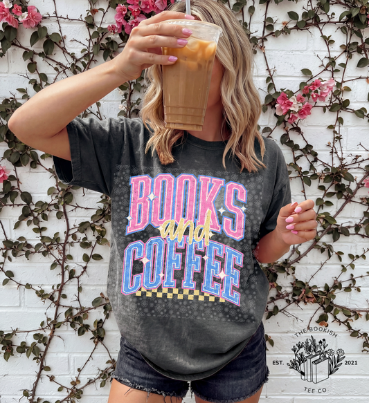 Books & Coffee - Adult Tee