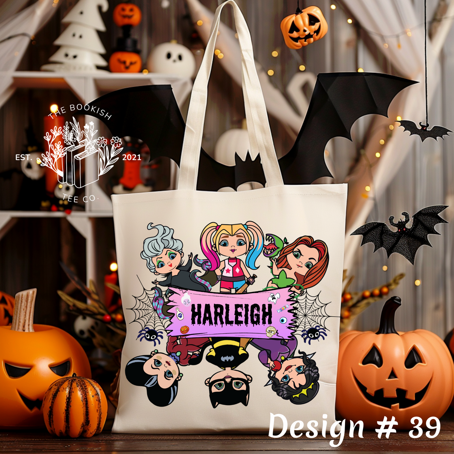 Halloween Name Bags