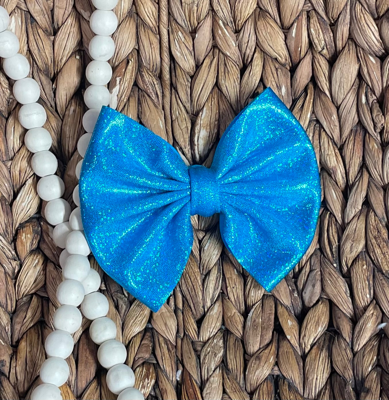 Turquoise Holo - 5” Bow