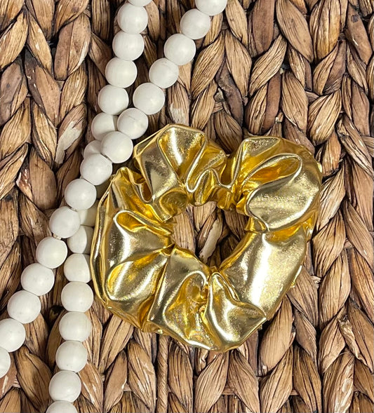 Gold Metallic - Scrunchie (RTS)