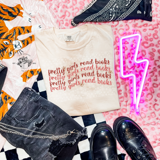 Pretty Girls Read Books - Adult Tee