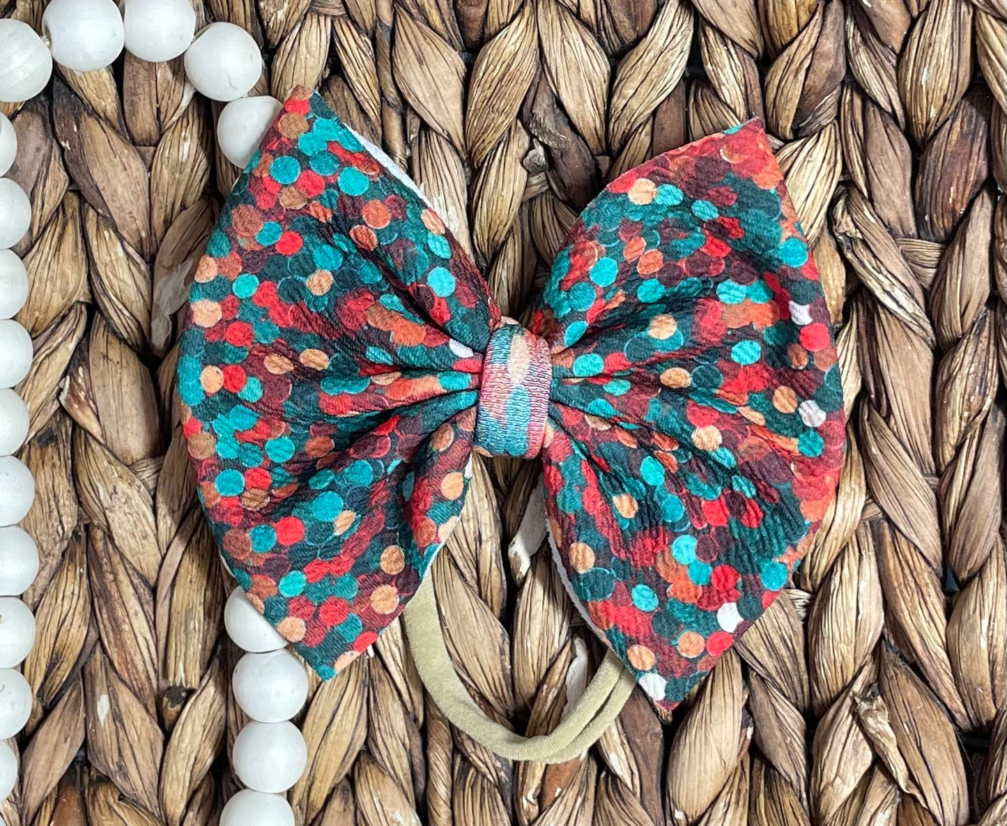 Christmas Cheer - 5” Bow on Clip (RTS)