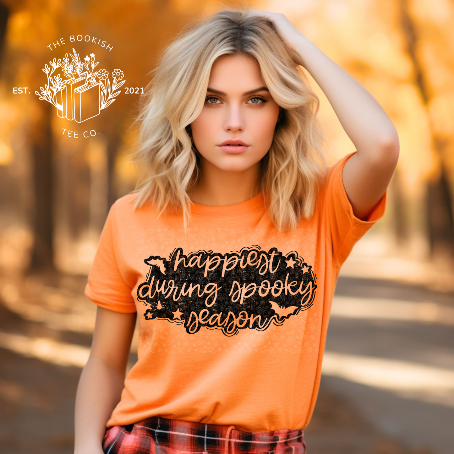 Happiest During Spooky Season (Black) - Adult Tee