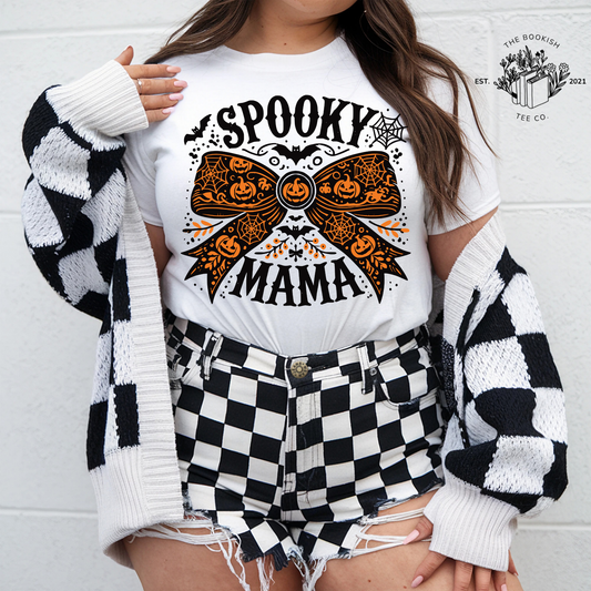 Spooky Mama Bow - Adult Tee