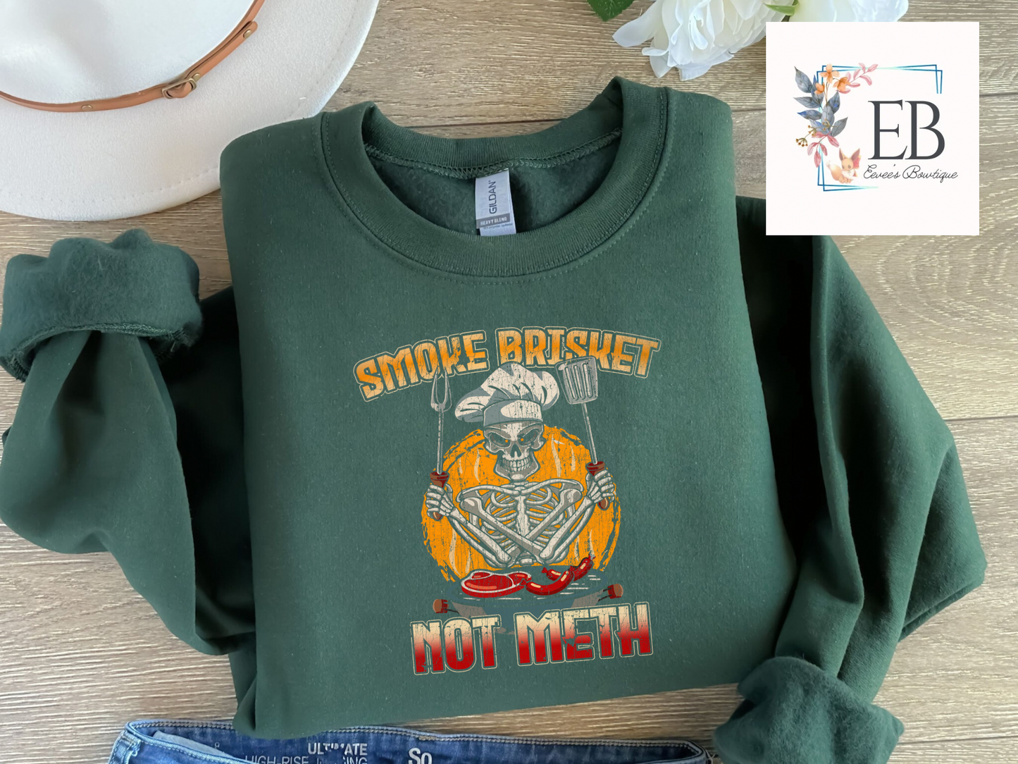 Smoke Brisket, Not M3th - Adult Tee