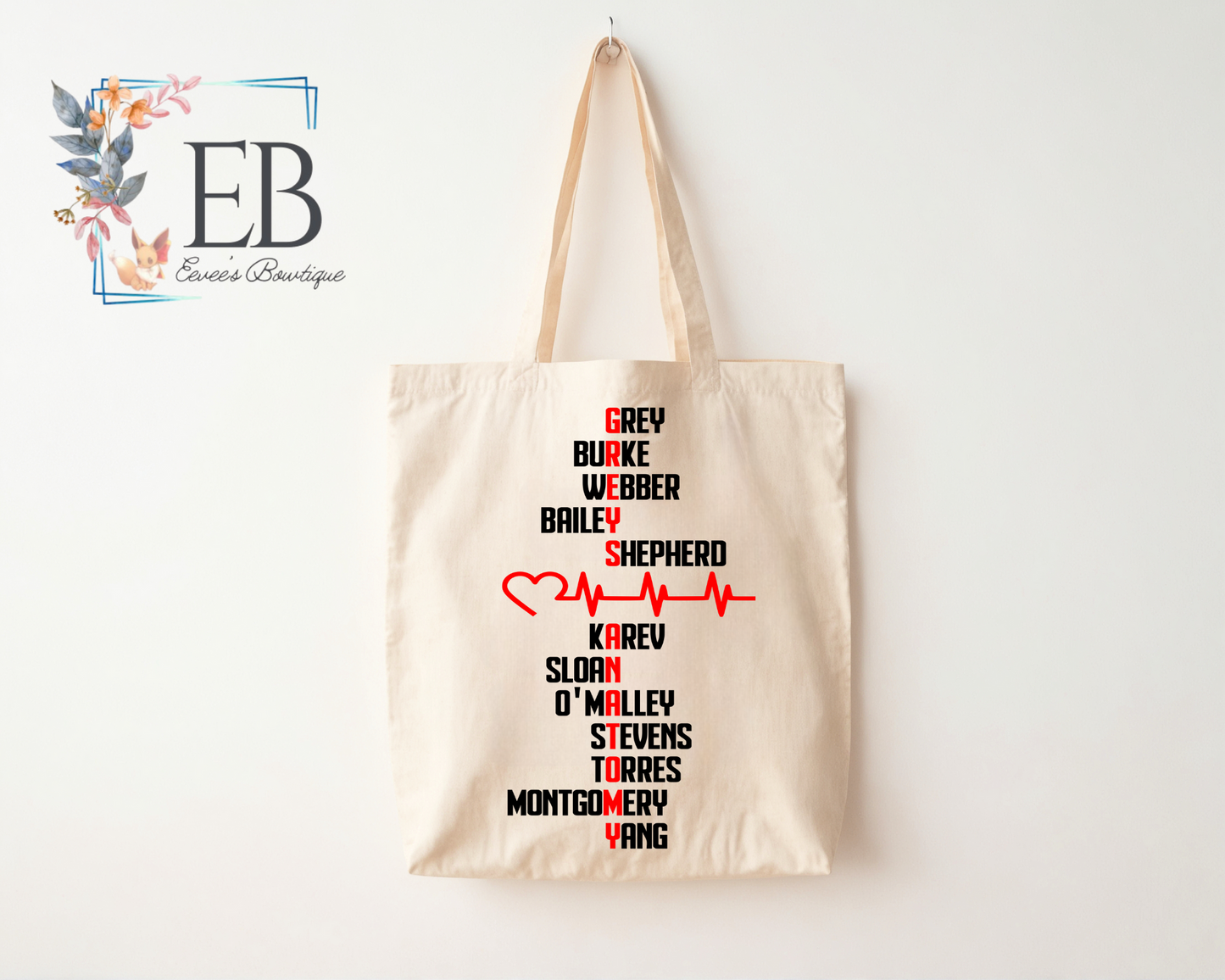 TV Inspired Canvas Tote Bag