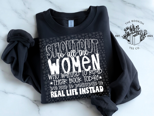 Shoutout (White) - Adult Tee