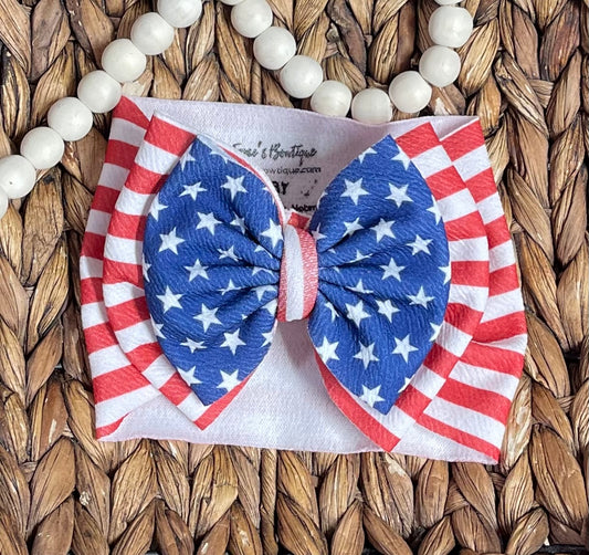 Stars & Stripes - Big Bow Wrap (RTS)