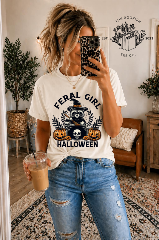 Feral Girl Halloween - Adult Tee