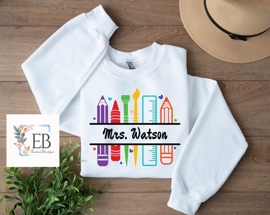 Custom Teacher Name - Adult Tee